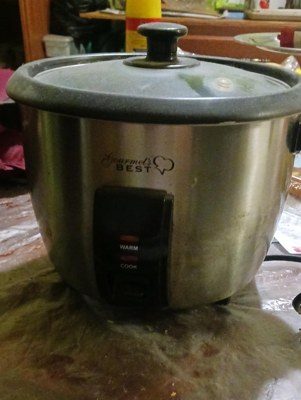 Gourmet's Best Stainless Steel Rice Cooker - Silver & Black